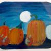 Pumpkins Howling at the Moon
Oil.  12"h x 10"w.  2014.